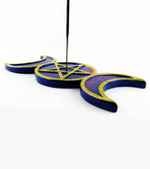 Triple Moon with Pentagram Stick Incense Burner | Woot & Hammy